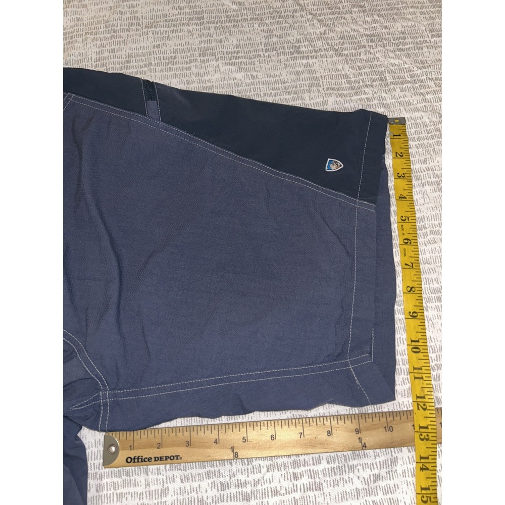 Kuhl Mutiny River Shorts 36 Navy Hybrid Hiking Outdoor Utility Trail Performance - Picture 7 of 9